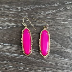 Kendra Scott pink earrings. Barely worn!